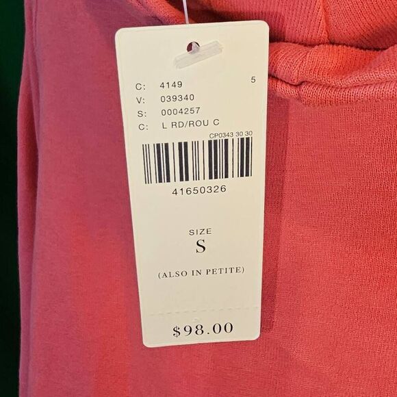 NWT Anthropologie Saturday‎ Sunday Womens Coral Pink Cowl Neck Sweater Small - Picture 4 of 6